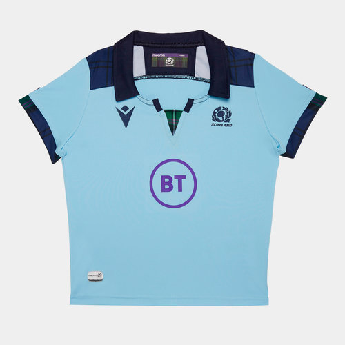 Macron Official Kids Scotland Rugby World Cup Alternate Replica Shirt Jersey Top